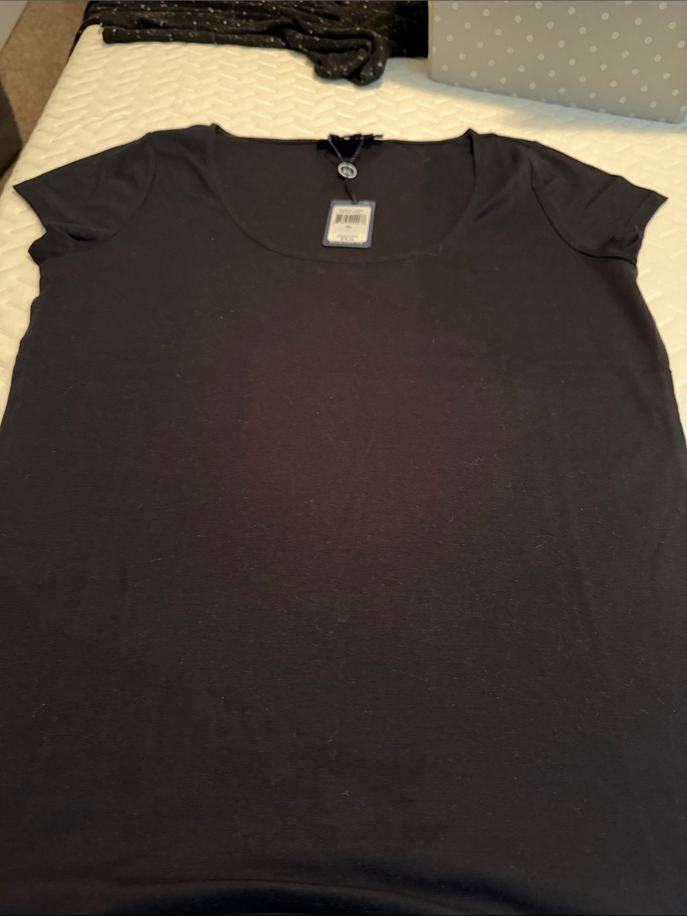 Ralph Lauren Black Scoop Neck Short Sleeve Tee